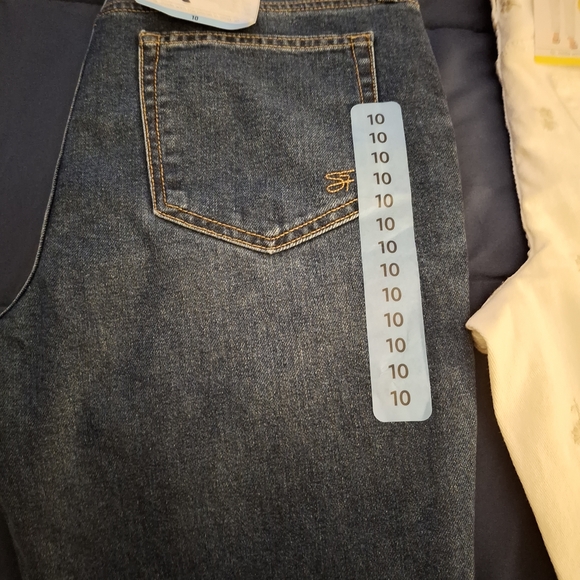 Seven7 Women's 90's Straight Jeans - Dark Blue - Picture 6 of 9